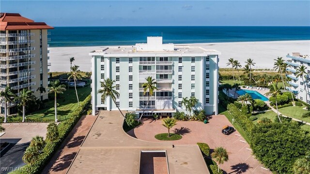 500 Saturn Ct Unit 48, Marco Island, FL 34145 - drone / aerial view of apartment complex / building and expansive coastline