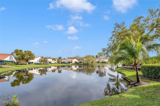 water view featuring nearby suburban area