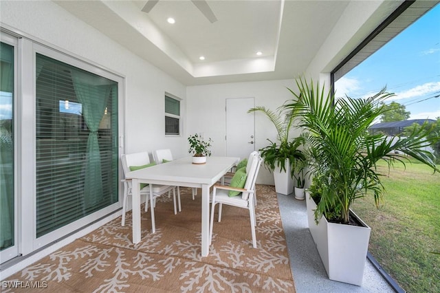 view of sunroom / solarium