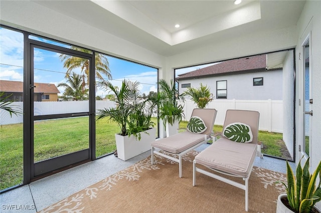 sunroom featuring healthy amount of natural light