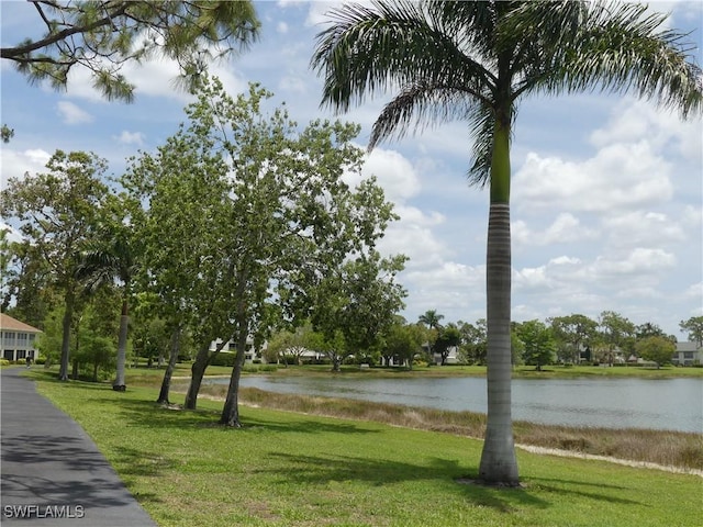 1704 Kings Lake Blvd Unit 105, Naples, FL 34112 - view of home's community with a water view and a yard