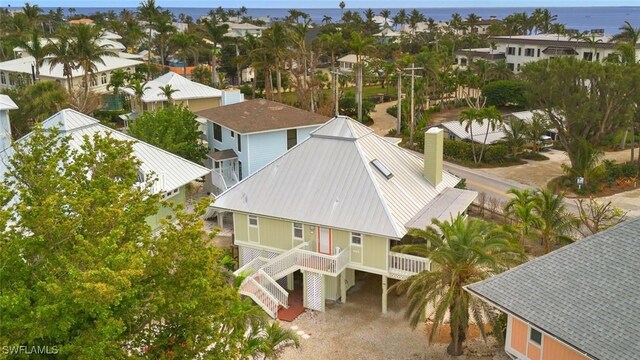 aerial view of residential area