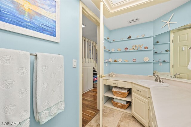 bathroom featuring vanity
