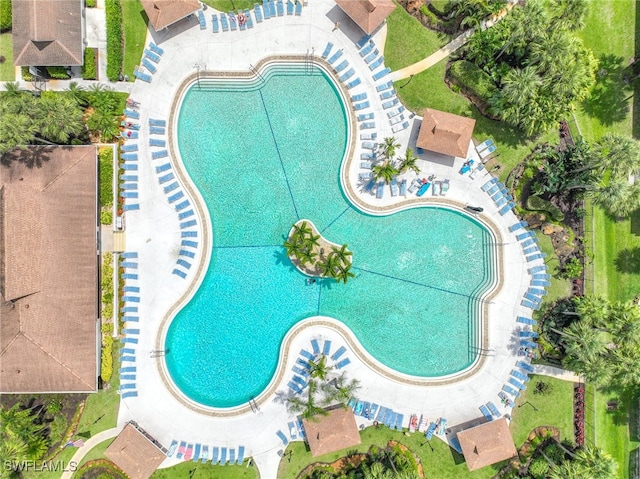 4200 Looking Glass Ln Unit 4206, Naples, FL 34112 - drone / aerial view of a pool area