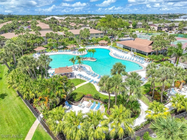 4200 Looking Glass Ln Unit 4206, Naples, FL 34112 - aerial view of a pool