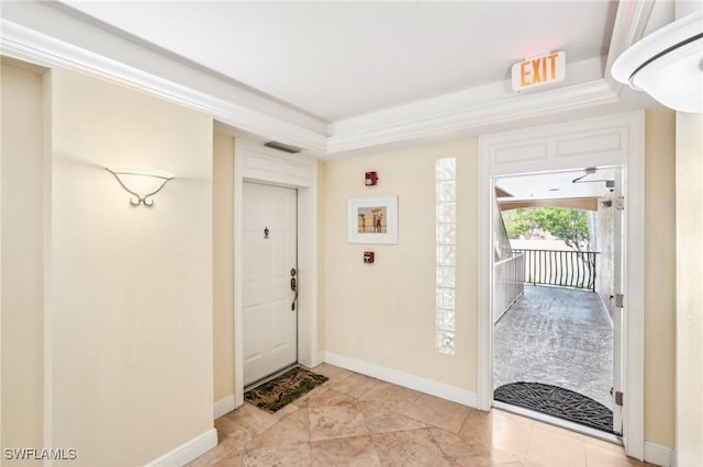 1520 SW 50th St Unit 202, Cape Coral, FL 33914 - entrance foyer featuring baseboards and light tile patterned floors