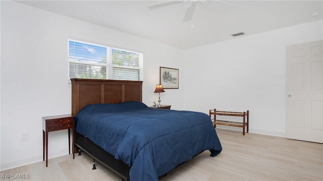 767 Glendale Ave, Naples, FL 34110 - bedroom featuring light wood-style flooring and ceiling fan