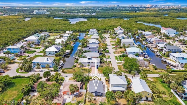 767 Glendale Ave, Naples, FL 34110 - aerial view of residential area with a large body of water