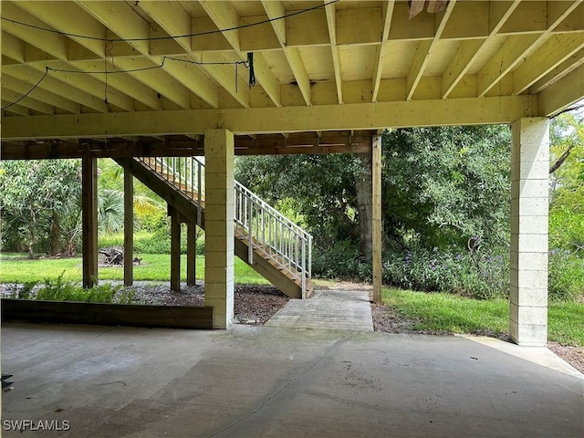 5550 Birdsong Ln, Bokeelia, FL 33922 - view of patio with stairs