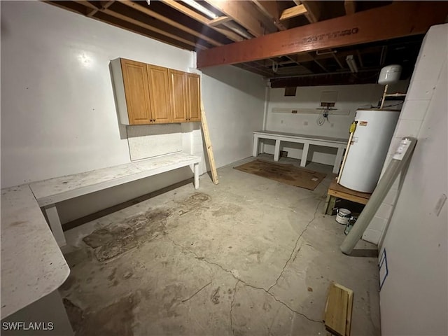 5550 Birdsong Ln, Bokeelia, FL 33922 - unfinished basement with gas water heater