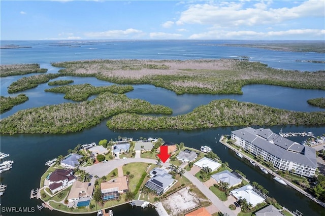 14931 David Dr, Fort Myers, FL 33908 - aerial view of property's location featuring a large body of water