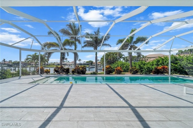 14931 David Dr, Fort Myers, FL 33908 - swimming pool with a patio and a lanai
