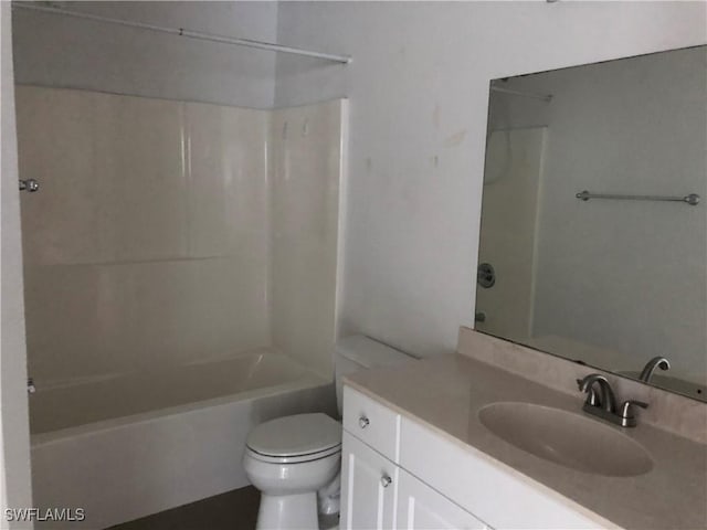 5615 Birdsong Ln, Bokeelia, FL 33922 - full bathroom with toilet, vanity, and shower / washtub combination