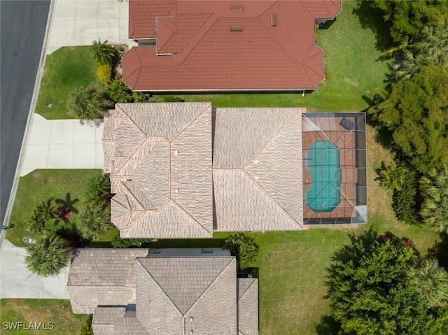 view from above of property