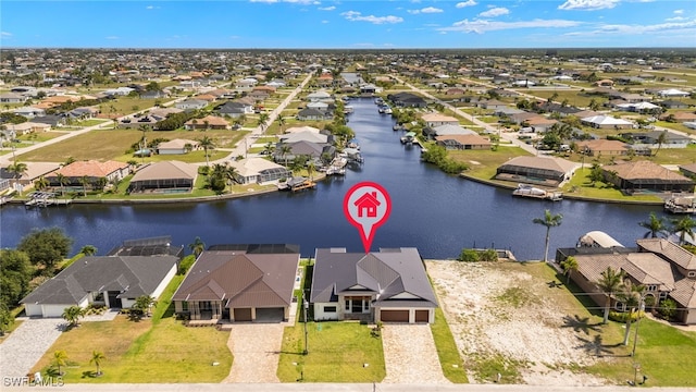 3413 NW 9th Ter, Cape Coral, FL 33993 - aerial view of residential area with a nearby body of water