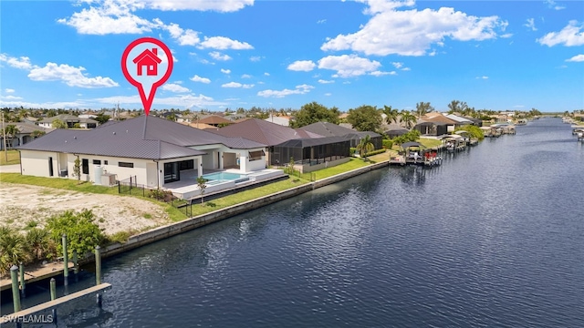 3413 NW 9th Ter, Cape Coral, FL 33993 - water view featuring nearby suburban area