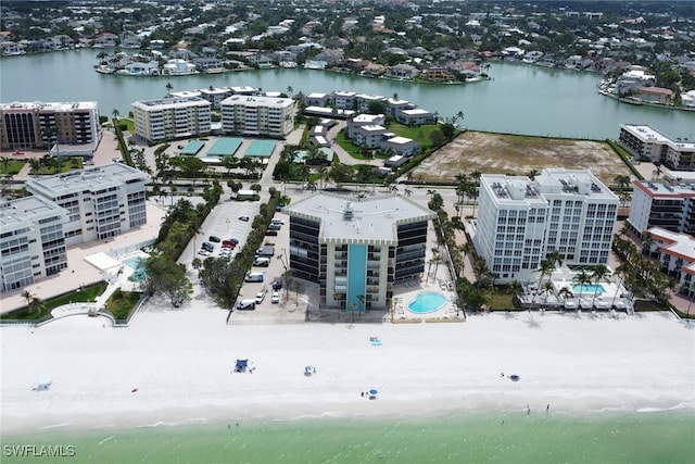 3399 Gulf Shore Blvd N Unit 303, Naples, FL 34103 - bird's eye view of a nearby body of water and a pool