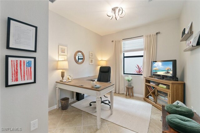 9519 Foxglove Ln, Naples, FL 34120 - office space with light tile patterned floors and baseboards