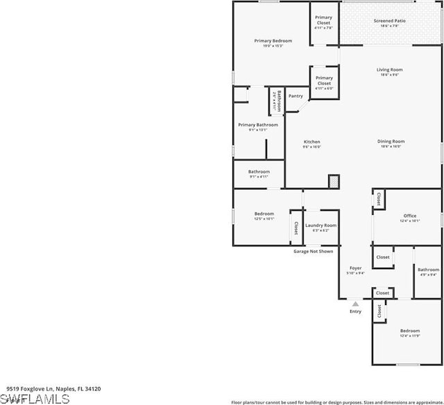 9519 Foxglove Ln, Naples, FL 34120 - property floor plan