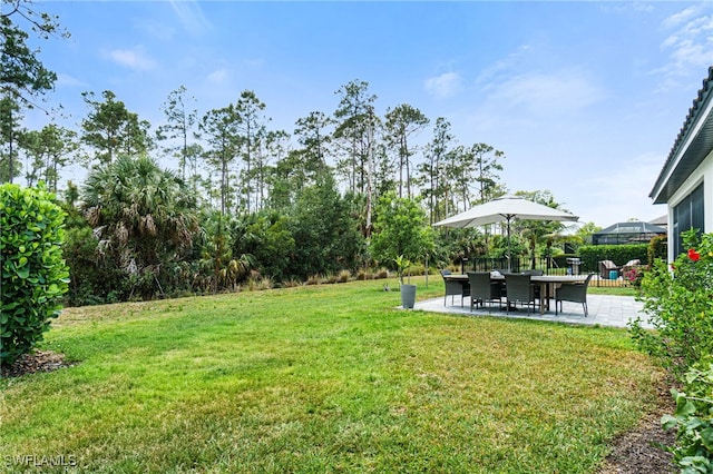 9519 Foxglove Ln, Naples, FL 34120 - view of yard featuring a patio