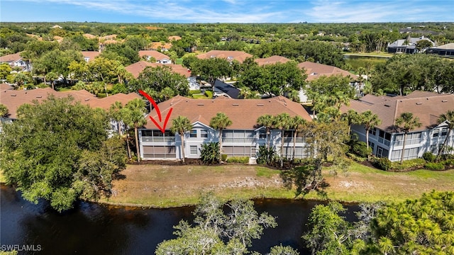25224 Pelican Creek Cir Unit 203, Bonita Springs, FL 34134 - aerial view of residential area featuring a nearby body of water