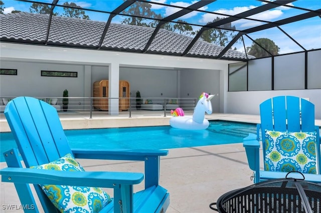 333 12th Ave NE, Naples, FL 34120 - outdoor pool featuring a patio and a lanai