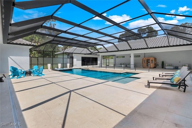 333 12th Ave NE, Naples, FL 34120 - outdoor pool featuring a patio and a lanai