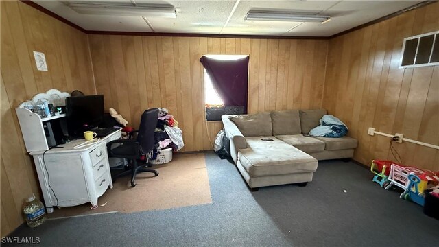 17200 Kentara Way, Fort Myers, FL 33913 - carpeted office with wood walls