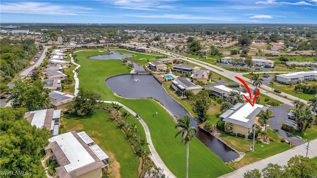 300 Palm Dr Unit 402, Naples, FL 34112 - aerial overview of property's location with a large body of water, nearby suburban area, and a golf course