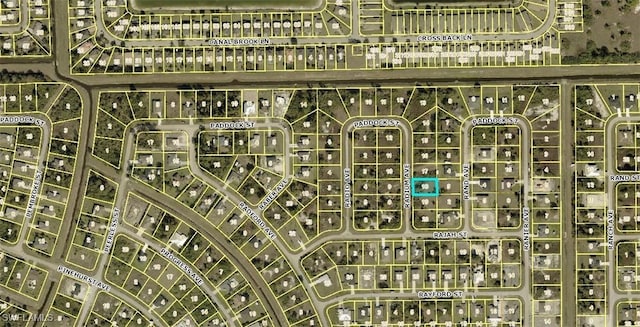 aerial view of property's location