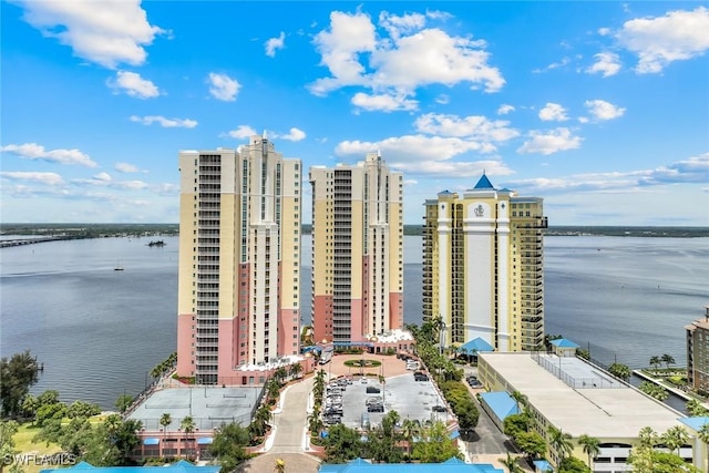 2745 1st St Unit 701, Fort Myers, FL 33916 - view of property with a water view and a city view