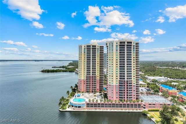 2745 1st St Unit 701, Fort Myers, FL 33916 - aerial view of a large body of water