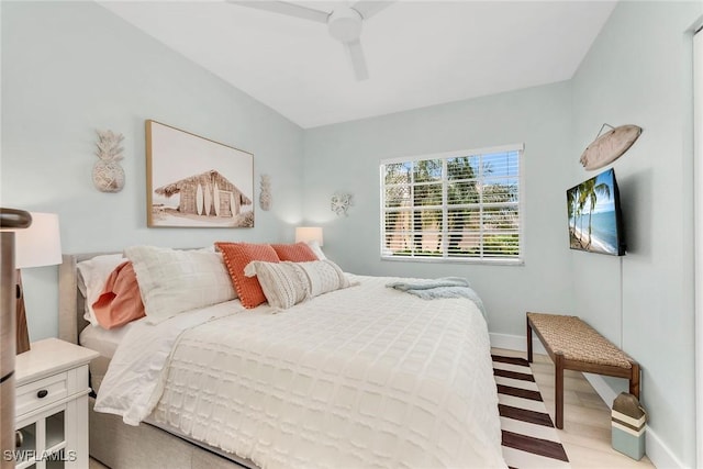 9087 Michael Cir Unit 9, Naples, FL 34113 - bedroom with baseboards and a ceiling fan