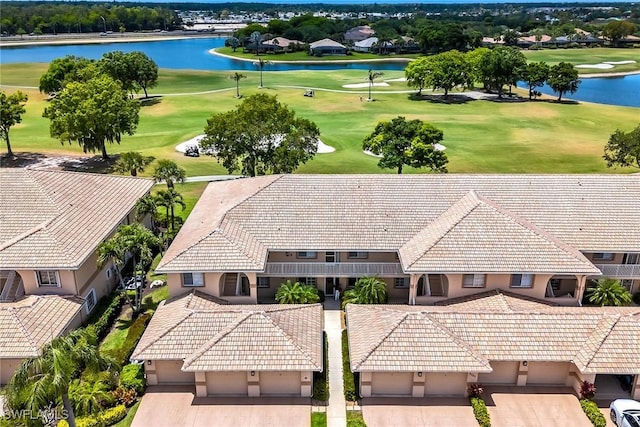 9087 Michael Cir Unit 9, Naples, FL 34113 - view from above of property featuring a golf club and a large body of water