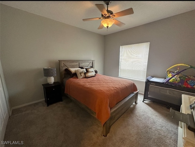 11510 Villa Grand Unit 404, Fort Myers, FL 33913 - bedroom featuring carpet flooring, a ceiling fan, and baseboards