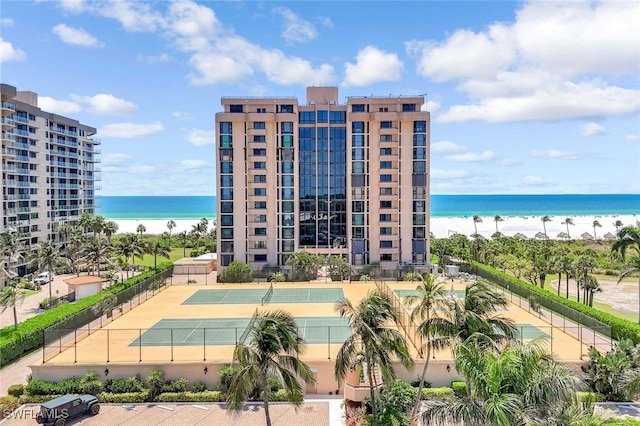 174 S Collier Blvd Unit 304, Marco Island, FL 34145 - view of apartment building / complex with view of water and beach