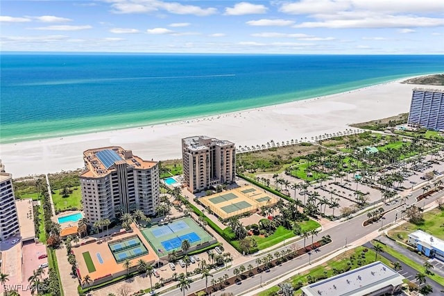 174 S Collier Blvd Unit 304, Marco Island, FL 34145 - drone / aerial view of waterfront with a beach