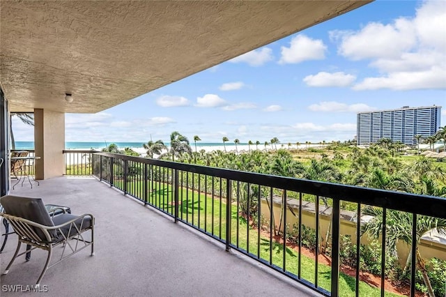 174 S Collier Blvd Unit 304, Marco Island, FL 34145 - balcony with view of water and beach
