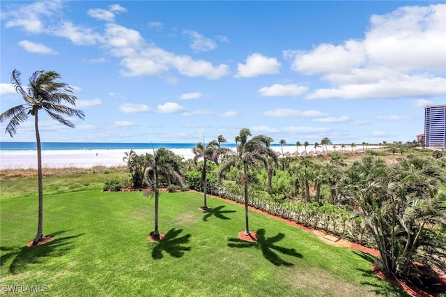 174 S Collier Blvd Unit 304, Marco Island, FL 34145 - view of home's community with view of water and beach and a lawn