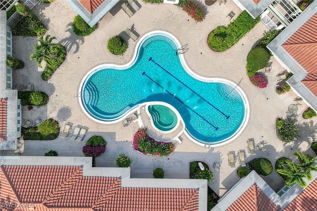2630 Grey Oaks Dr N Unit B18, Naples, FL 34105 - aerial view of a pool area