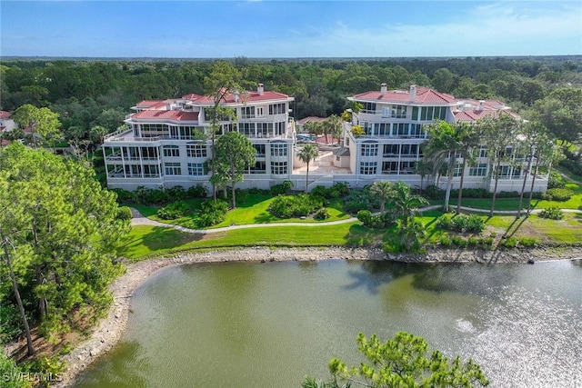 2630 Grey Oaks Dr N Unit B18, Naples, FL 34105 - bird's eye view of a large body of water and a heavily wooded area