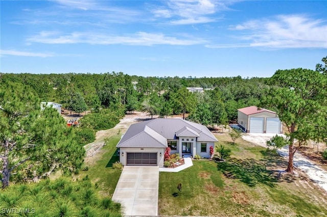 7824 7th Ter, Labelle, FL 33935 - view from above of property with a forest