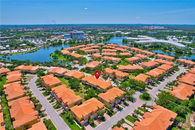 9820 Healthpark Cir Unit 101, Fort Myers, FL 33908 - aerial perspective of suburban area with a large body of water