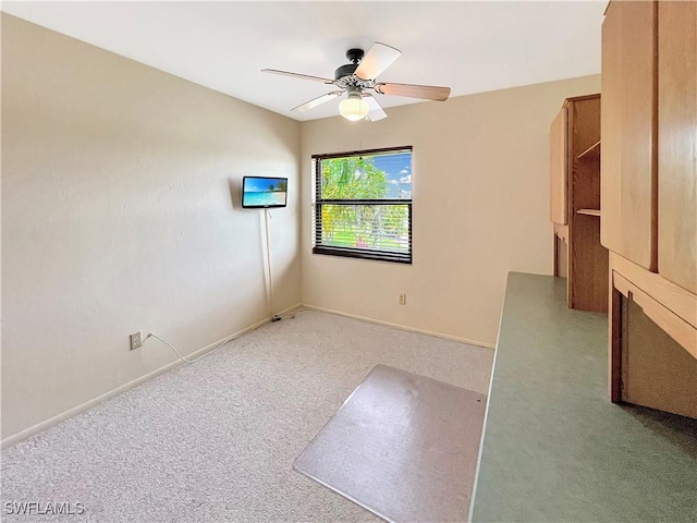 13264 White Marsh Ln Unit 3318, Fort Myers, FL 33912 - empty room featuring ceiling fan, carpet floors, and baseboards
