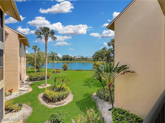 13264 White Marsh Ln Unit 3318, Fort Myers, FL 33912 - view of grassy yard featuring a water view