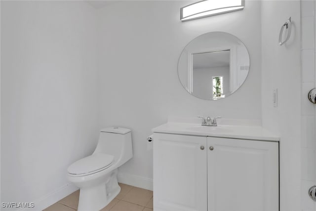 18298 Hepatica Rd, Fort Myers, FL 33967 - bathroom with tile patterned floors, baseboards, toilet, and vanity