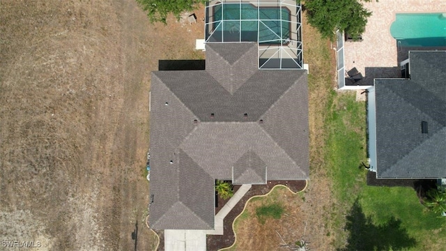 view from above of property