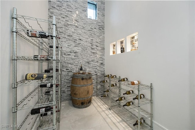 24131 Cock Robin Ln, Bonita Springs, FL 34135 - wine area with a towering ceiling