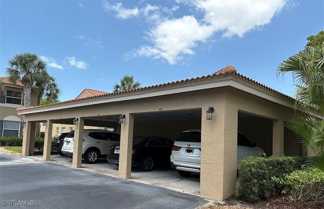 view of parking