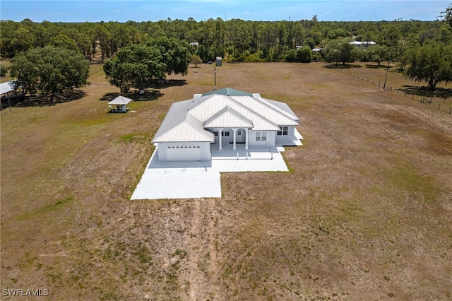 1083 Pollywog Dr, Labelle, FL 33935 - view from above of property with a heavily wooded area